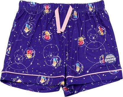Super Mario Galaxy Movie Princess Peach Short Sleeve Pajama Set