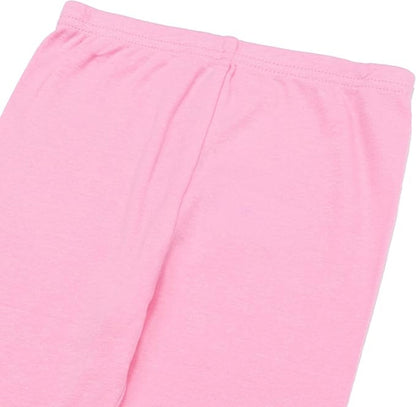 SuperKitties Girls 4-Piece Cotton Pajama Set, Ginny Buddy Bitsy and Sparks Graphic Tees and Matching Pants, Pink/White