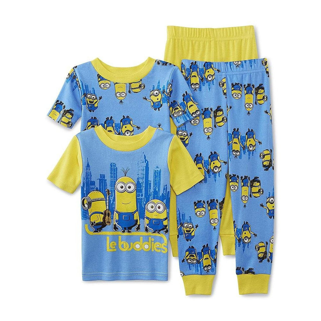 Despicable Me Little Boys' Team Minions 4-Pc Pajama Set - Les Buddies (2T)