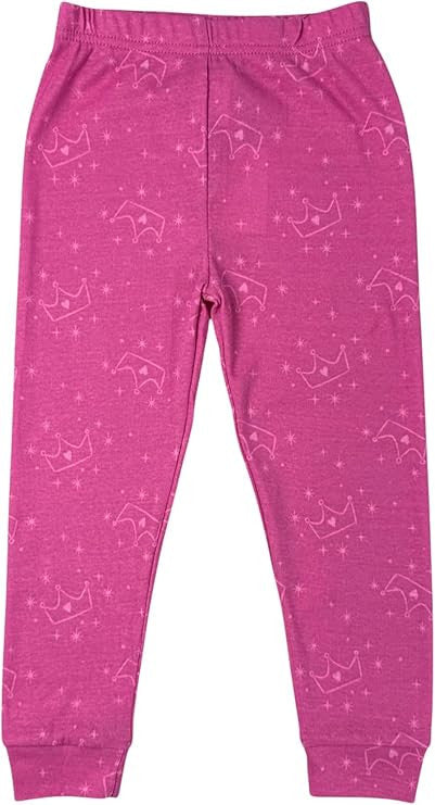 Disney Princess Girls 4-piece Snug-fit Cotton Pajama Set, Fairytale Pink