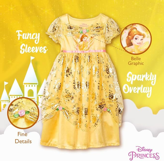 Disney Girls’ Little Princess Fantasy Gown, Gorgeous Belle