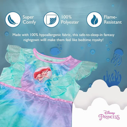 Disney Little Mermaid Girls' Fantasy Gown Nightgown