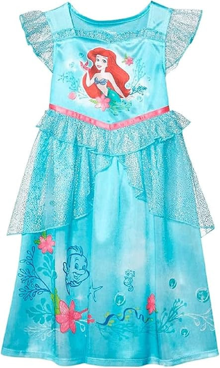 Disney Little Mermaid Girls' Fantasy Gown Nightgown
