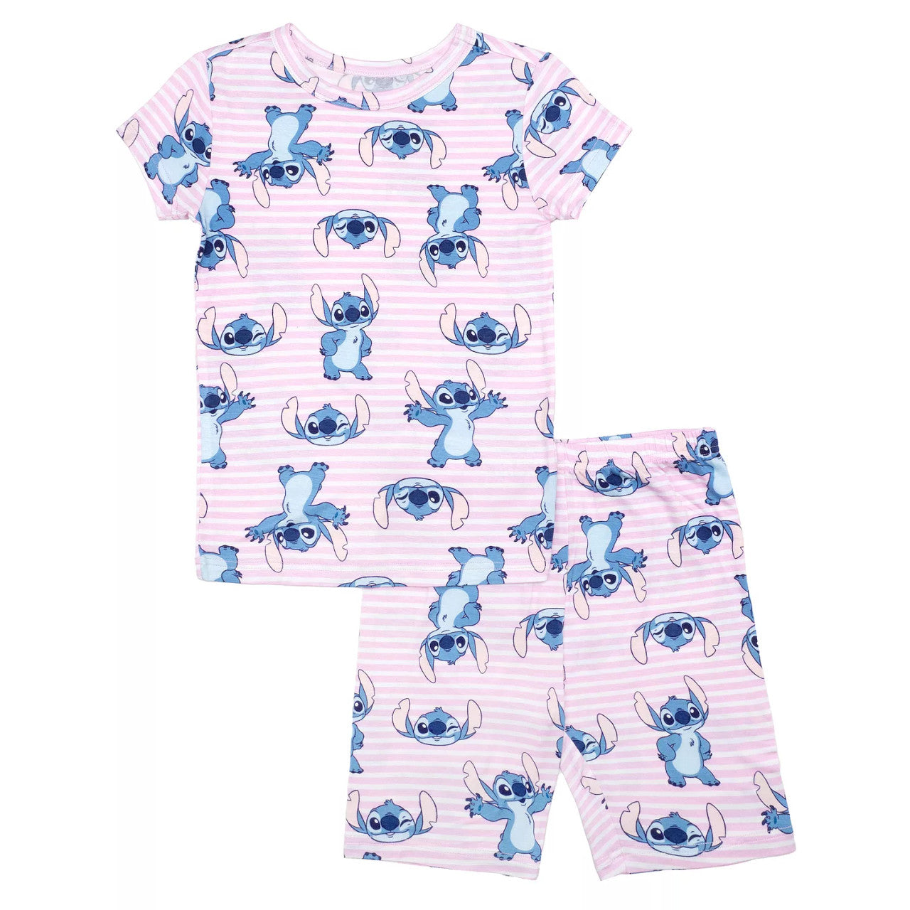 Lilo & Stitch Girls "Stitch Wink" 2-Piece Pajama Top & Pajama Shorts Set