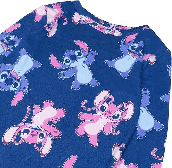 Disney Lilo & Stitch Toddler Girls 2-Piece Pajama Set – Long Sleeve Top and Matching Pants