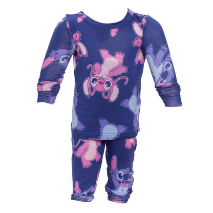 Disney Lilo & Stitch Toddler Girls 2-Piece Pajama Set – Long Sleeve Top and Matching Pants