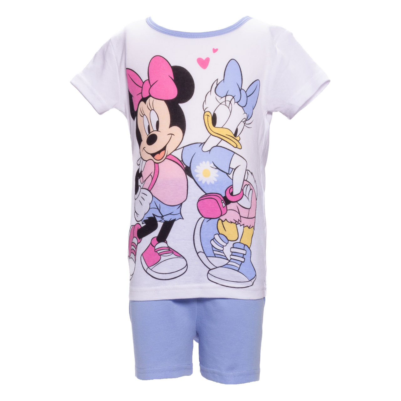 Minnie Mouse 4 Piece Girls Short Sleeve and Pant Pajama Set