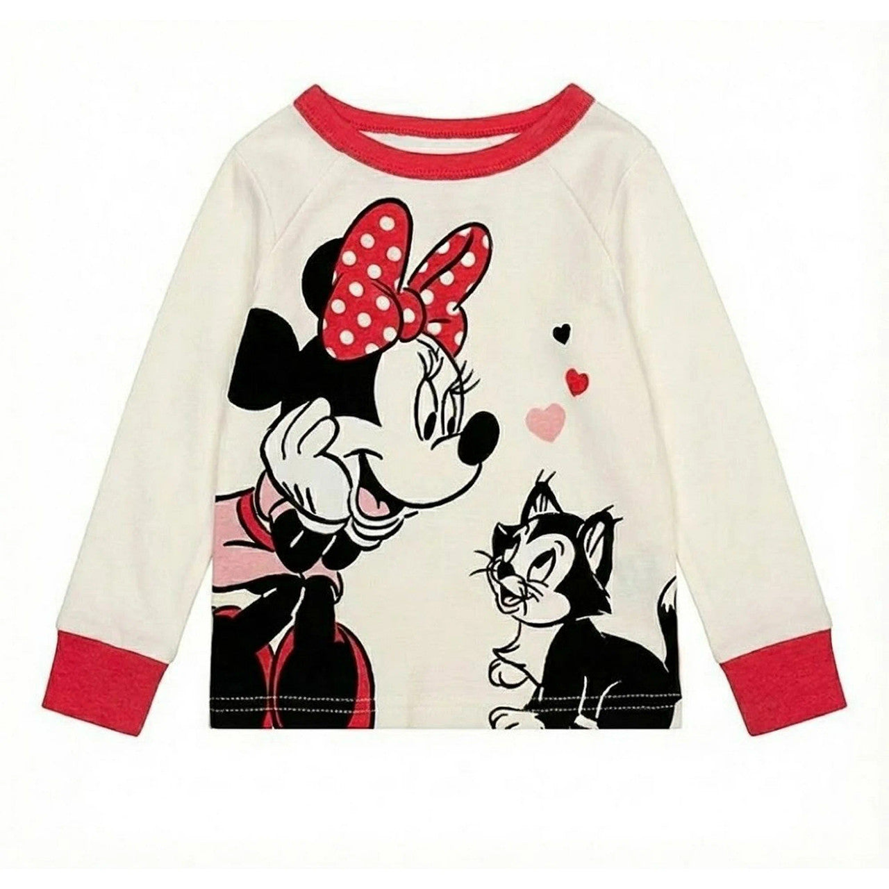 Toddler Girl's Minnie Mouse and Cat Figaro 4-Piece Character Pajama Set