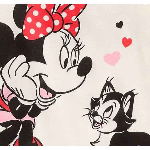 Toddler Girl's Minnie Mouse and Cat Figaro 4-Piece Character Pajama Set