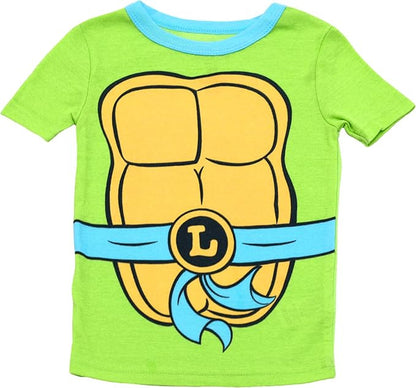 Ninja Turtle Boys 4 Piece Snug Fit Pajama Set