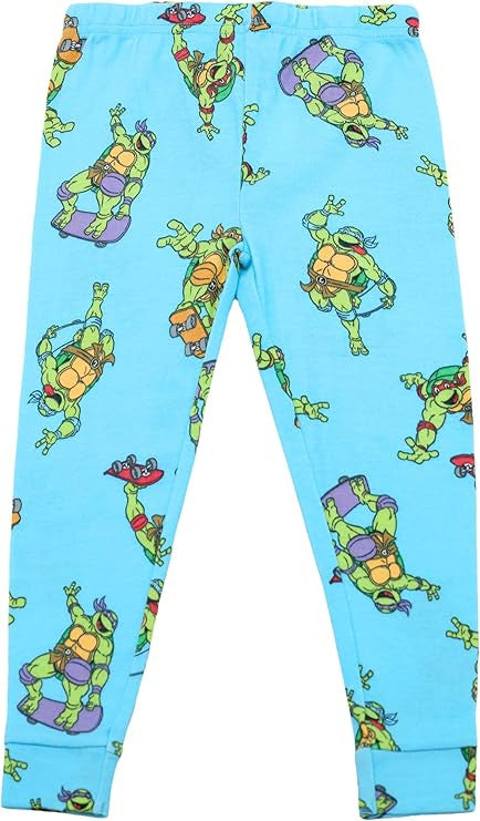 Ninja Turtle Boys 4 Piece Snug Fit Pajama Set