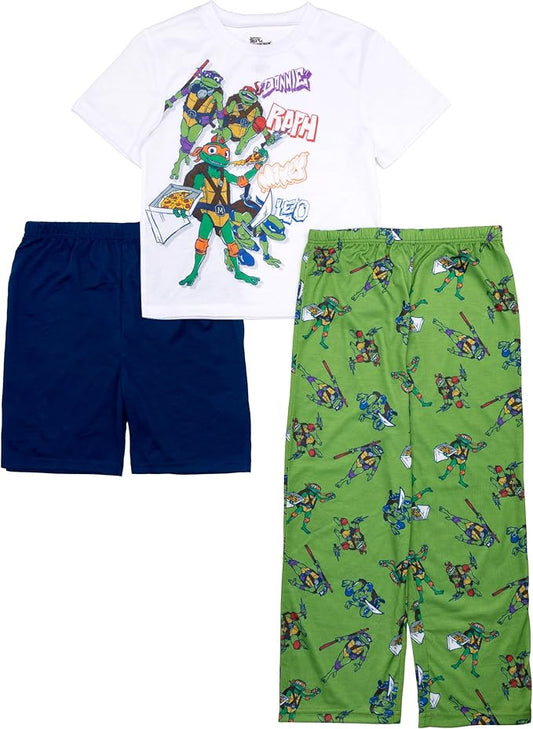 Teenage Mutant Ninja Turtles Boys 3-Piece Loose-Fit Pajama Set