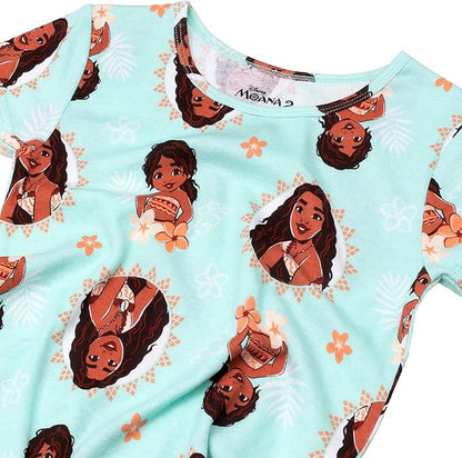 Disney Moana 2 Toddler Girls Ocean Sisters 4-Piece Pajama Set