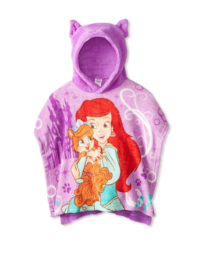 Disney Palace Pets "Ariel and Treasure" Hooded Poncho