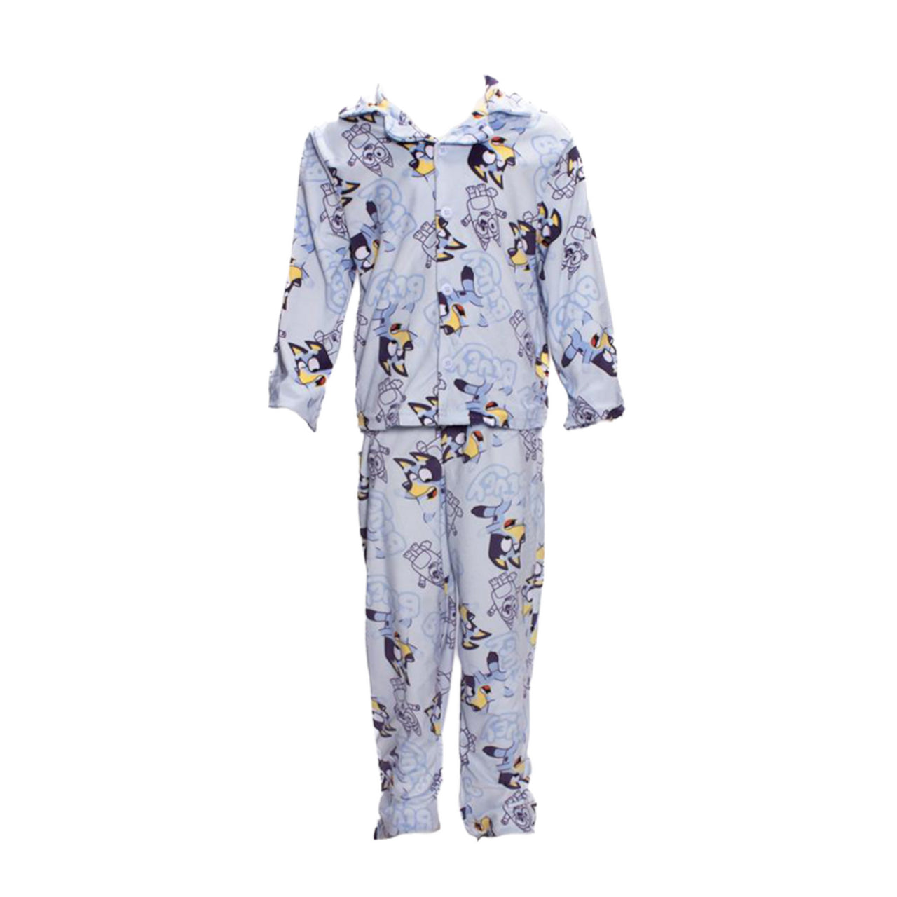 Bluey Toddler Boys Button-Up 2-Piece Pajama Set