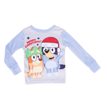 Bluey Boys Christmas 2-Piece Pajama Set – Long Sleeve Holiday Sleepwear with Printed Pants