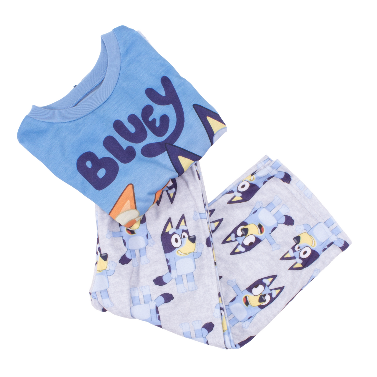 Kids Bluey 2-Piece Pajama Set – Long Sleeve Top and Matching Pants Sleepwear