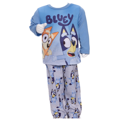 Kids Bluey 2-Piece Pajama Set – Long Sleeve Top and Matching Pants Sleepwear