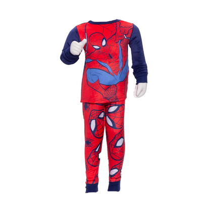 Marvel Spider-Man Boys 2-Piece Pajama Set – Long Sleeve Top and Pants Sleepwear