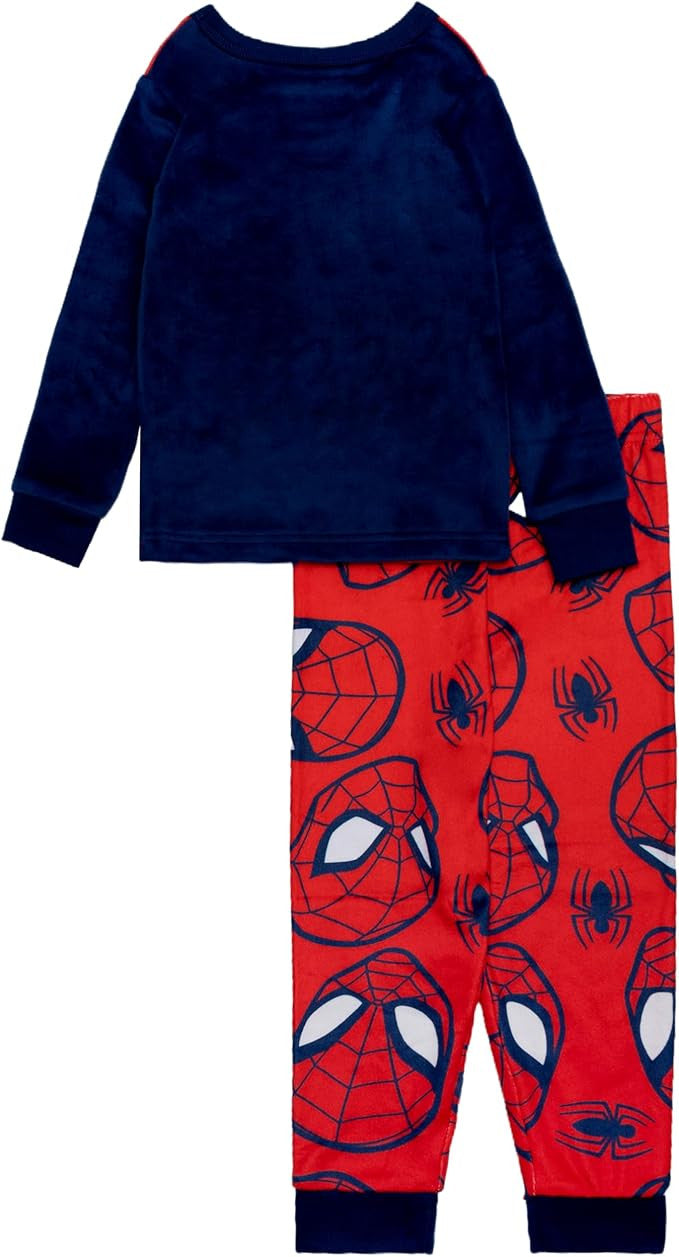Marvel Spider-Man Boys 2-Piece Pajama Set – Long Sleeve Top and Pants Sleepwear
