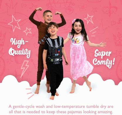 Disney Descendants Girls 3 Piece Pajama Set Sleeveless Top Pants and Shorts