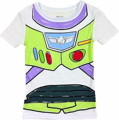 Disney Toy Story Boys 4-Piece Pajama Set – Buzz Lightyear and Woody
