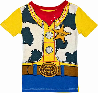 Disney Toy Story Boys 4-Piece Pajama Set – Buzz Lightyear and Woody