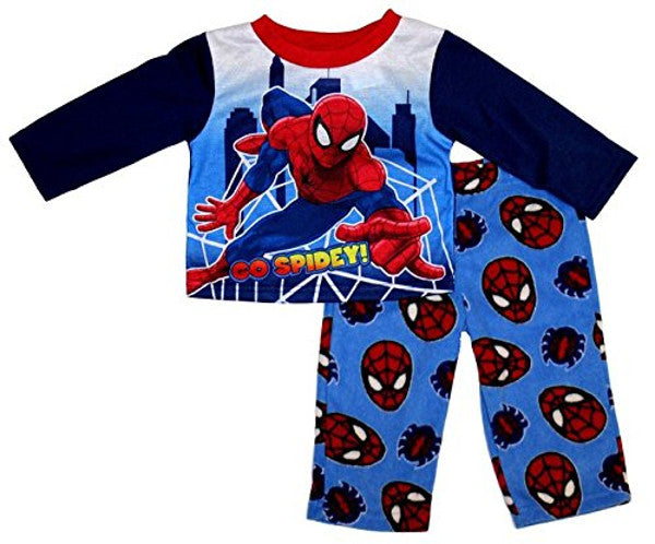 Marvel Ultimate Spiderman Baby Boys' Go Spidey Fleece Pants Pajama Set - Size 4T