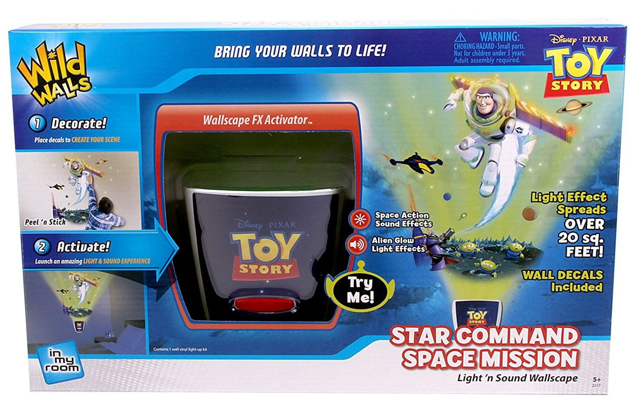 Toy Story Star Command Space Mission - Wild Walls Light N' Sound Wallscape