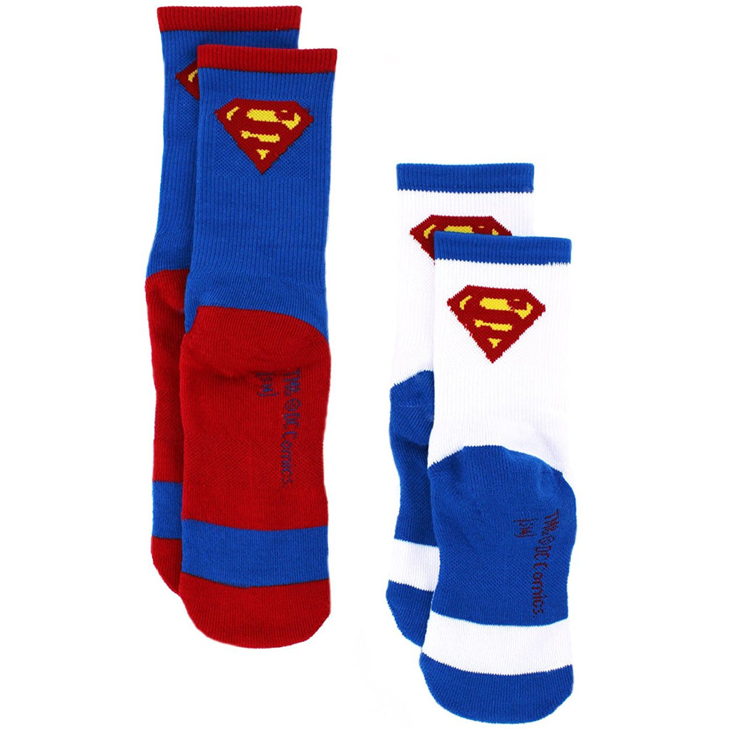 Superman Boys 2-Pack Athletic Socks