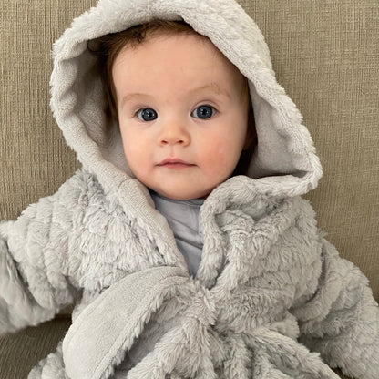 Everyday Kids Gray Baby Robe