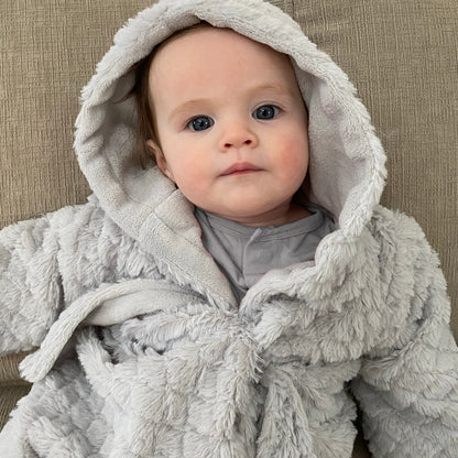 Everyday Kids Gray Baby Robe