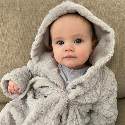 Everyday Kids Gray Baby Robe