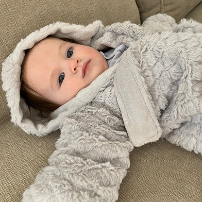 Everyday Kids Gray Baby Robe