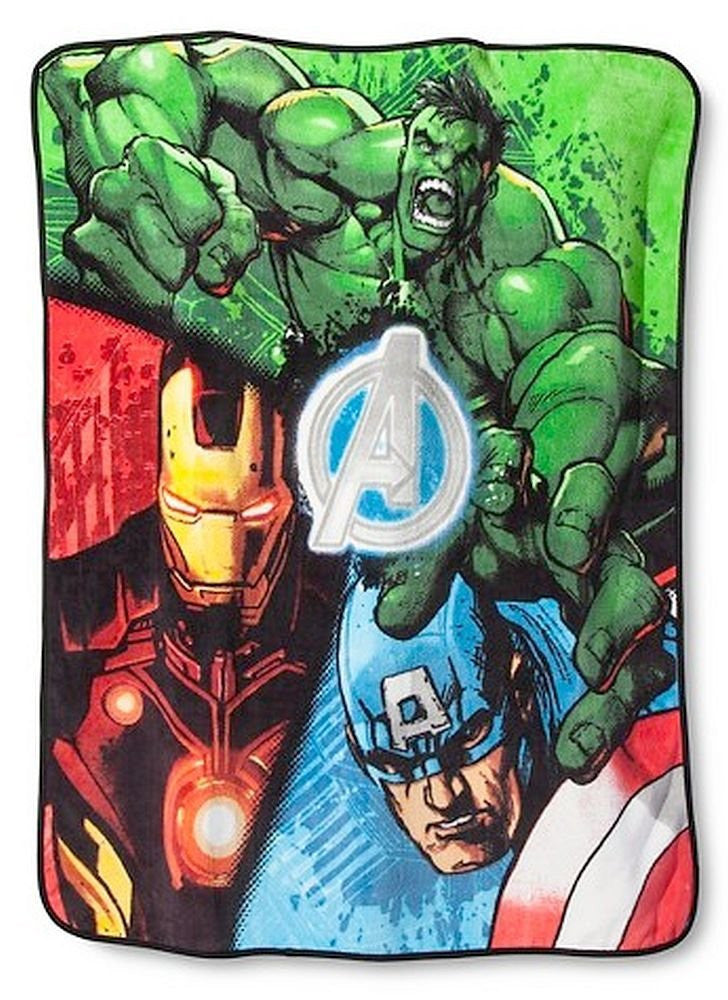Marvel Avengers Assemble Plush Throw Blanket