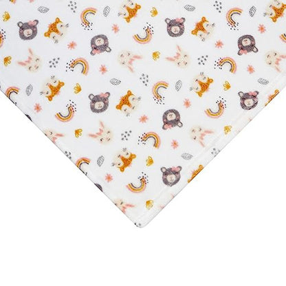 Baby Travel Swaddle Rainbows, Bears and Fox , Size 0-3 Months