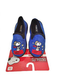 Snoopy Character Toddler Micro Suede Slippers (S 5/6, Royal blue)