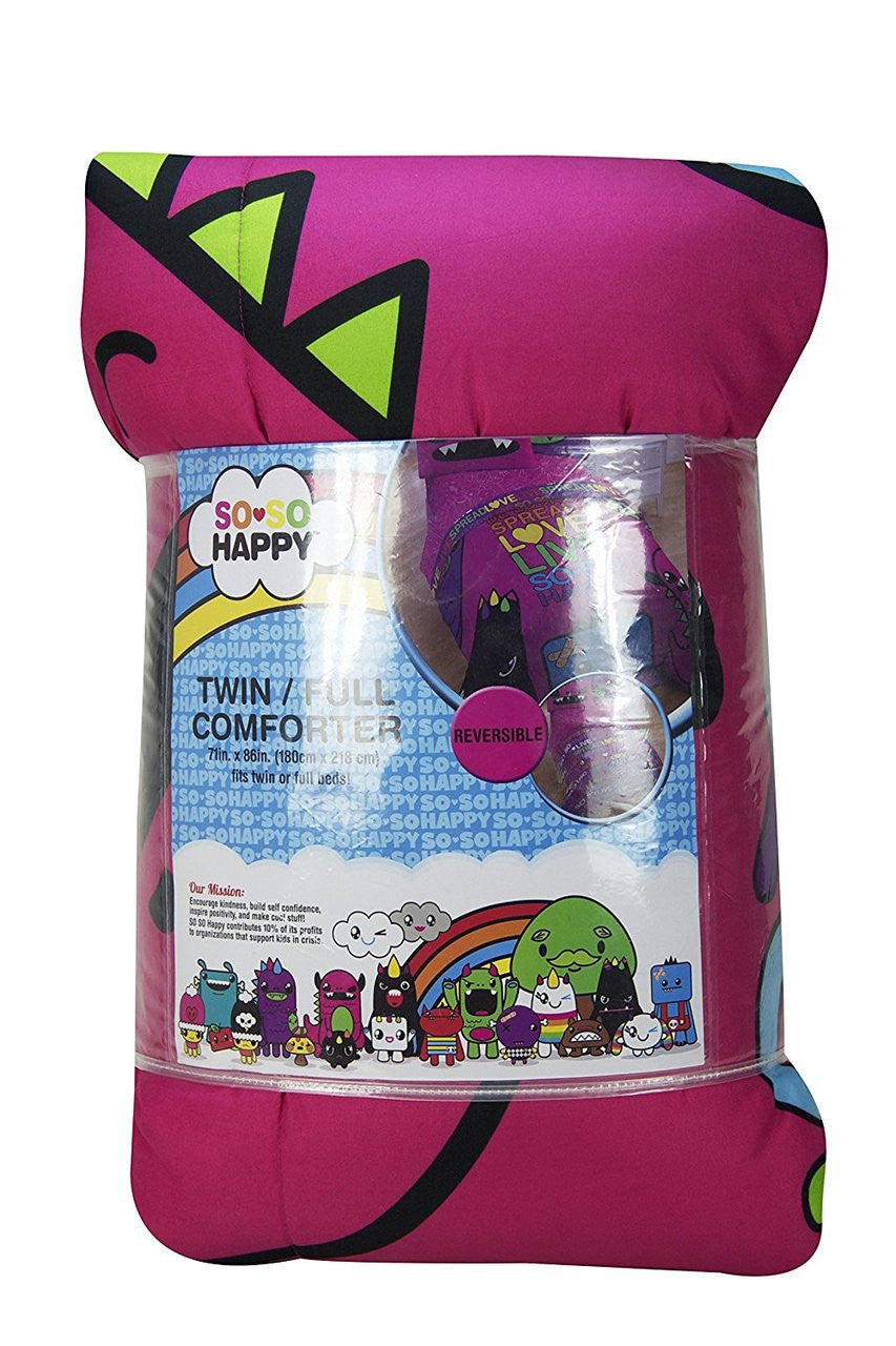 So♥So Happy Twin/Full Reversible Comforter