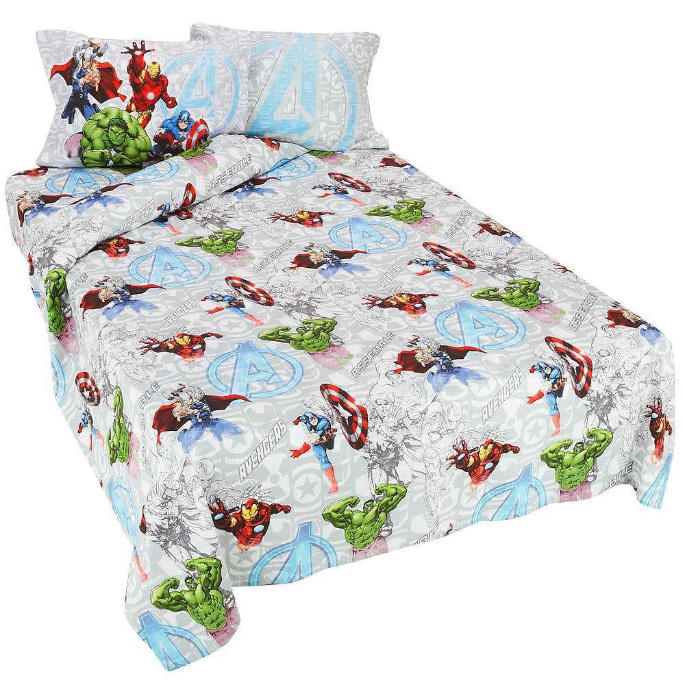 Marvel Avengers Full Size Sheets Set