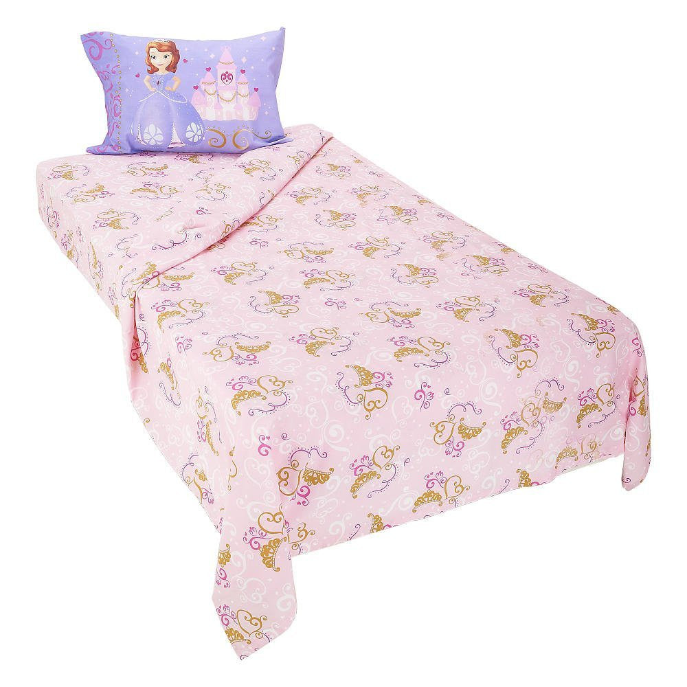 Disney Sofia the First "Princess in Training" Twin Sheet Set
