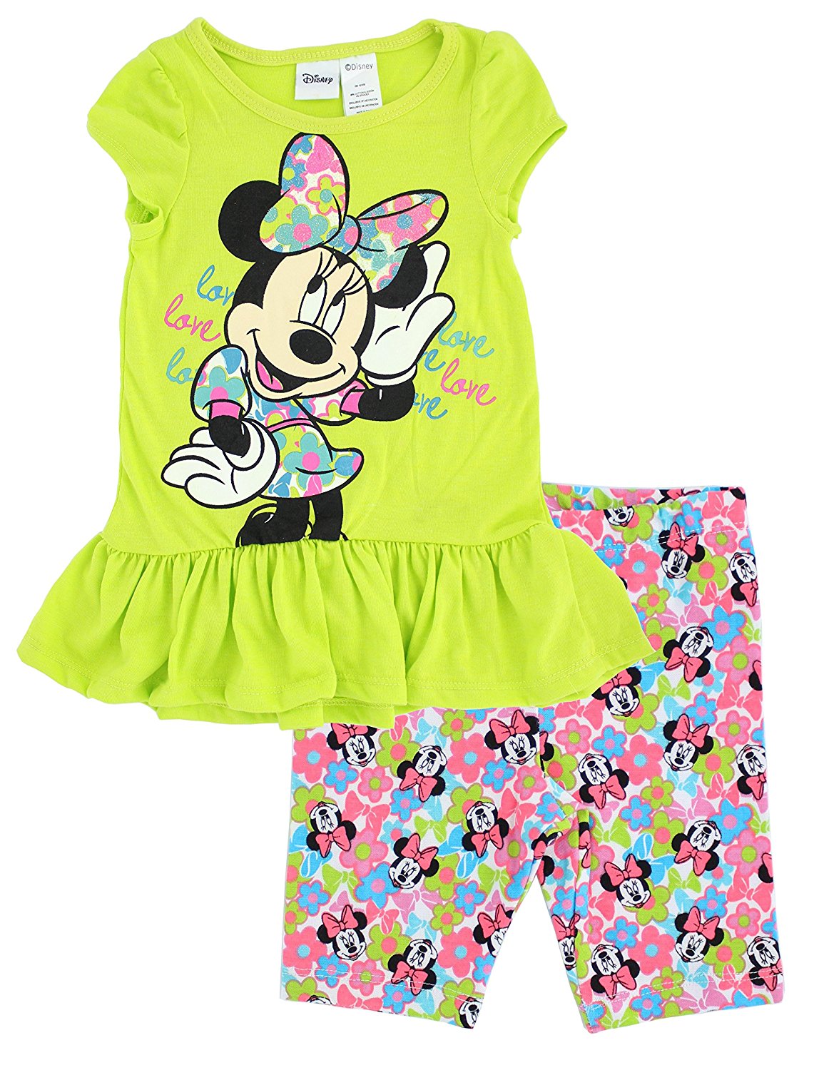 Minnie Mouse 'I Heart Minnie' 2-Piece Capri Set