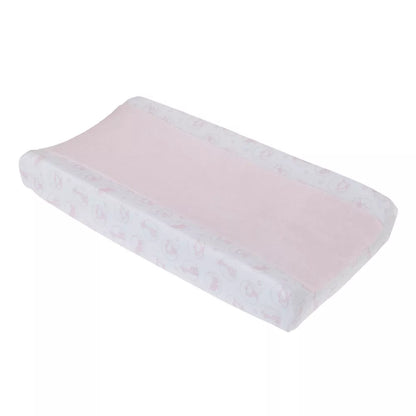 NoJo Sweet Jungle Friends Baby Changing Pad Cover, Fitted Microfiber Nursery Cover, Pink