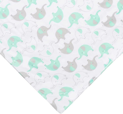 Everyday Kids Baby Blanket Green Elephant