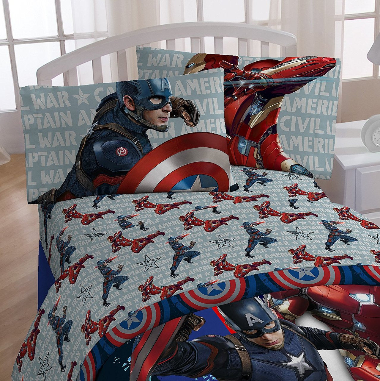 Captain America 'Civil War Lightning' Twin Bed-In-A-Bag