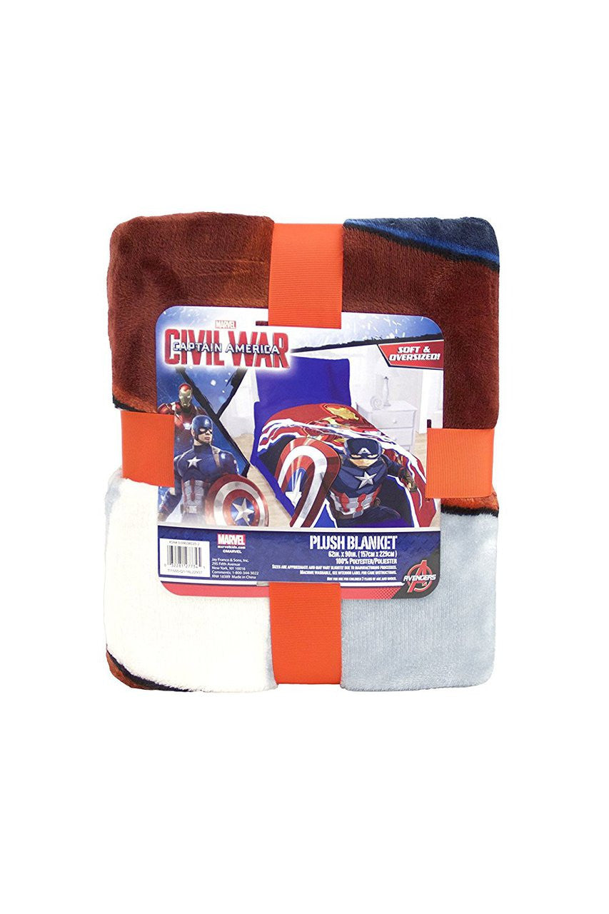 Marvel Captain America Civil War Lightning Plush Blanket
