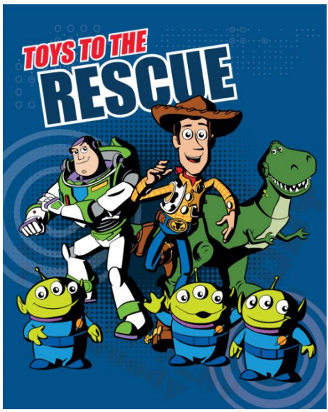 Toy Story "Circles" Twin Fleece Blanket