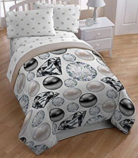 Sky Covers Inc. "Pearls & Diamonds" Twin/Full Comforter