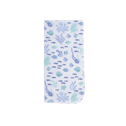 EVERYDAY KIDS 12 Pack Burp Cloths - Ocean/Boats/Whales