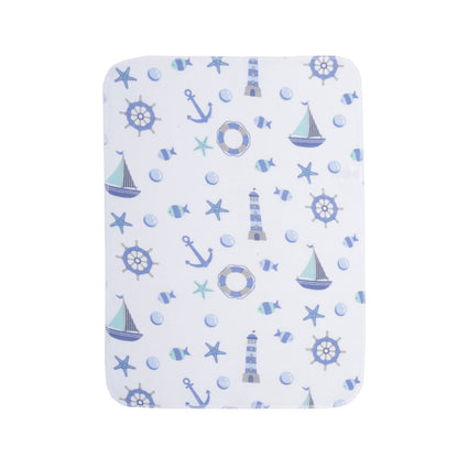 EVERYDAY KIDS 12 Pack Burp Cloths - Ocean/Boats/Whales