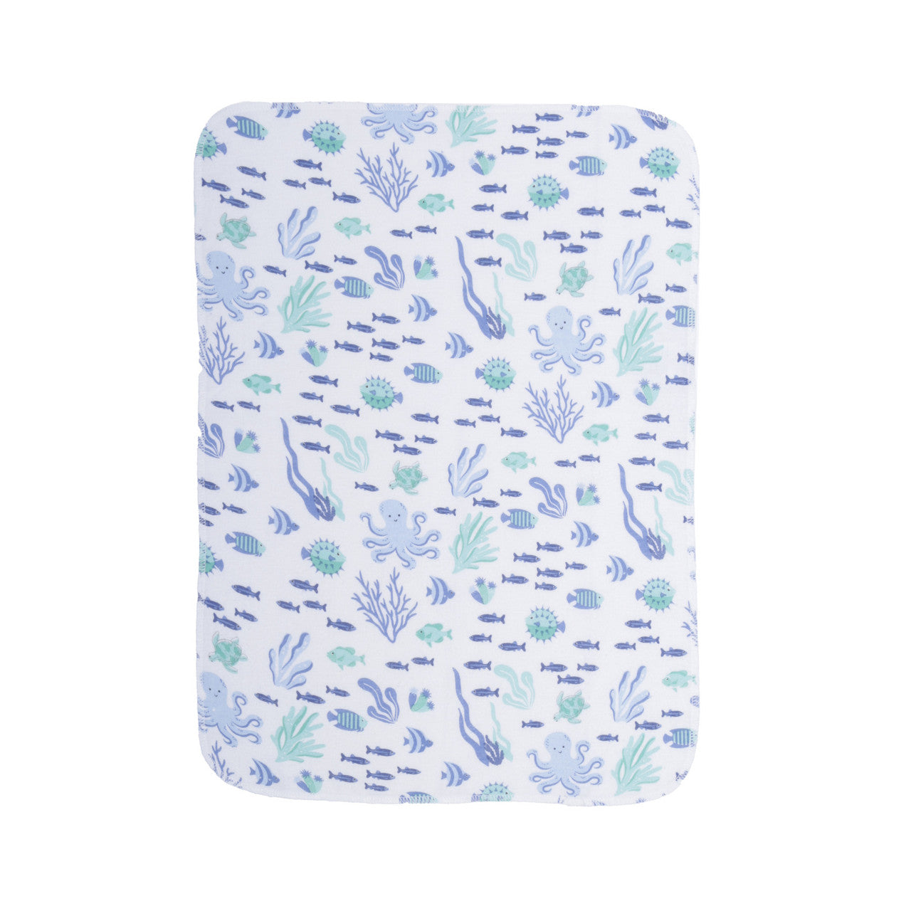 EVERYDAY KIDS 12 Pack Burp Cloths - Ocean/Boats/Whales